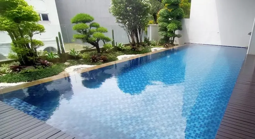 buat kolam renang tanpa kaporit